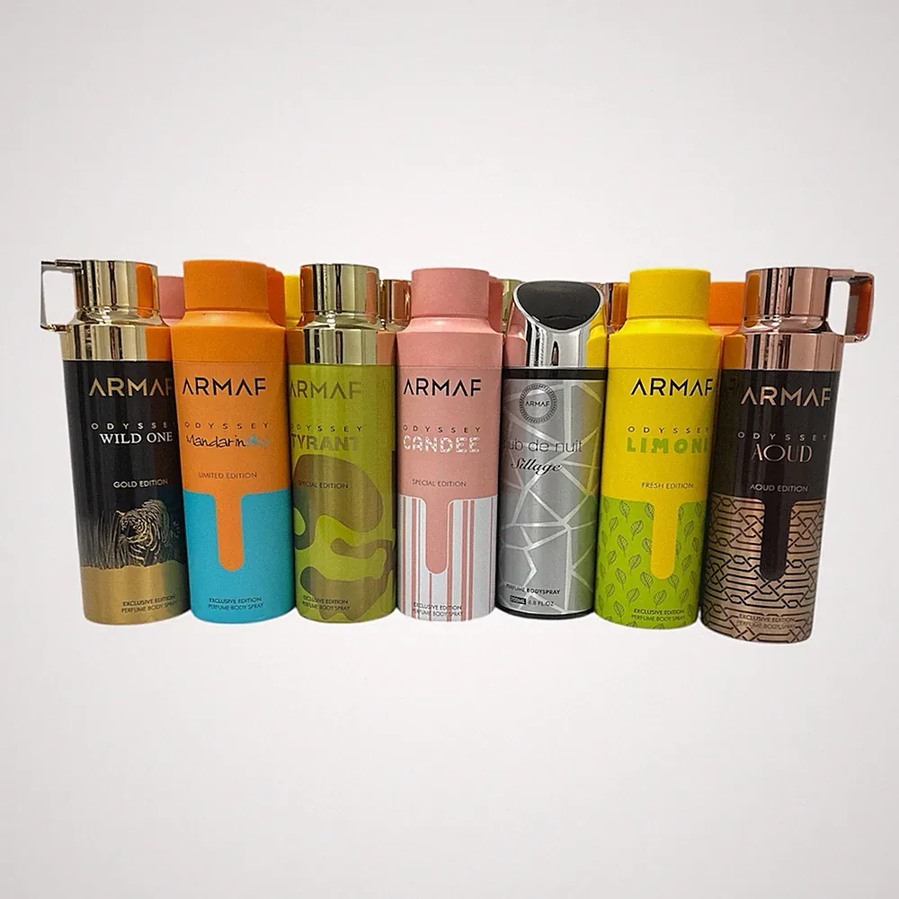 " Armaf OdysseyPerfumed Body Spray Set 6.8oz Unisex For Men & Women New 2Pcs